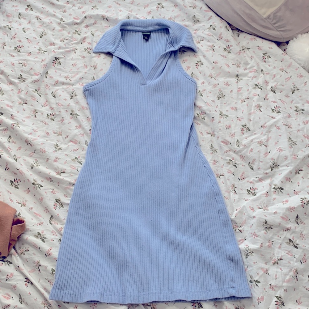 mini blue dress